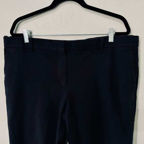 Ann Taylor Eva Ankle Pant Classic Tall Flat Front 4 Pocket Trousers Black SZ 16T - Picture 7 of 14